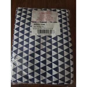 Bacati - Tribal Navy Toddler Bedding/Sheet Set 100% Cotton Percale.